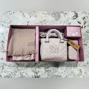 Steve Madden Gift Set - Purse, Accessory Pouch, & Scarf